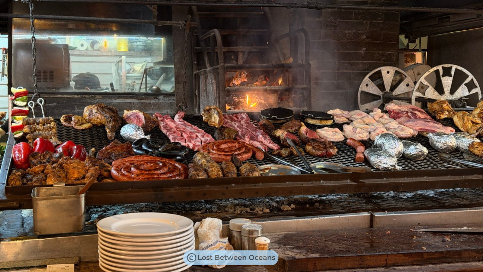 Best Restaurants in Montevideo 11 Mercado Del Puerto meat over wood-fired grill